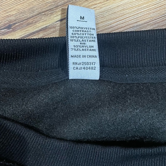 Varley Oakden Pullover Sherpa Teddy Sweatshirt Black Women’s Size Medium Cozy - Picture 4 of 5